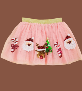 Pink Christmas Sequin Tutu