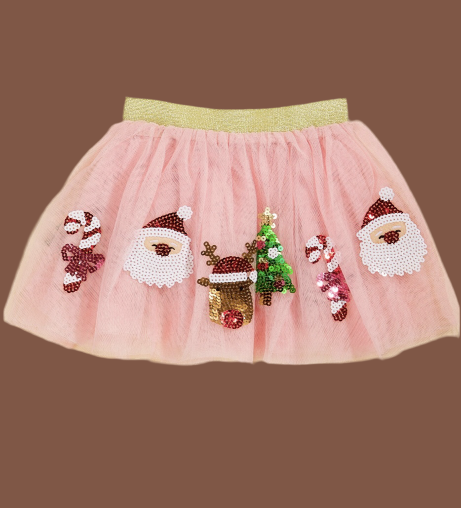 Pink Christmas Sequin Tutu