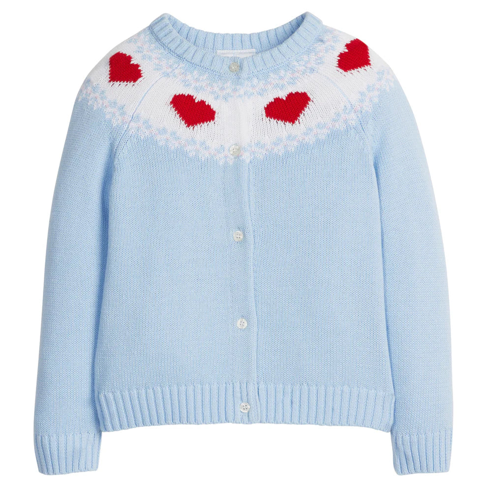 Fair Isle Cardigan- Heart