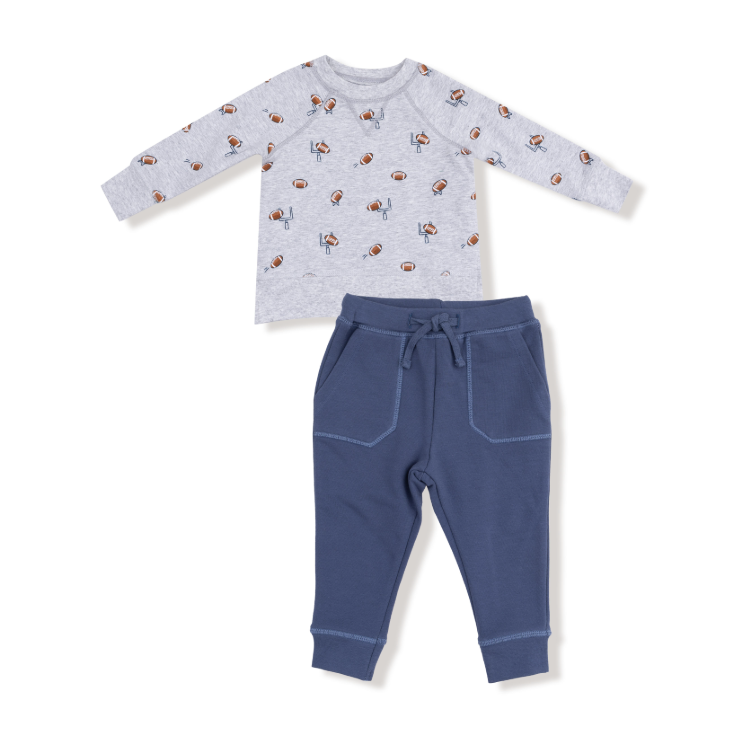Football Field Goal Sweatshirt & Jogger Set