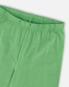 Organic Jersey Capri Leggings- Shamrock