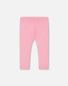 Organic Jersey Capri Leggings- Candy Pink