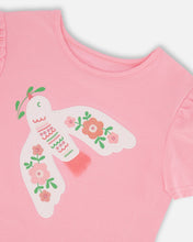 Load image into Gallery viewer, Bird Tee w/ Puff Sleeves- Candy Pink
