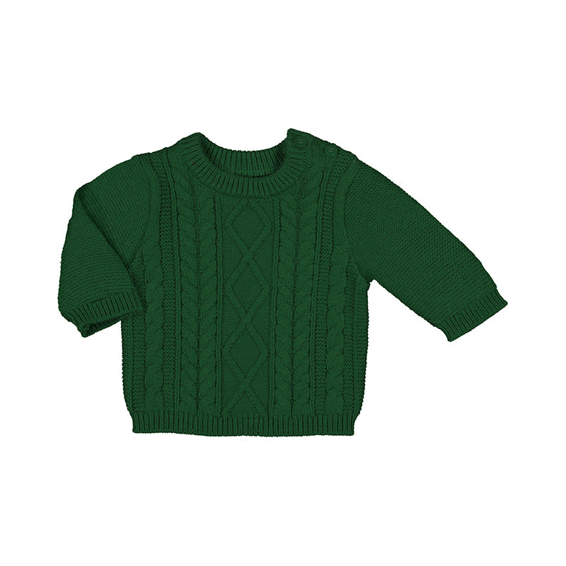 Braided Sweater- Pine