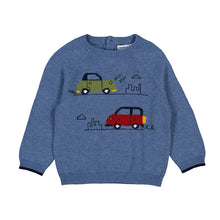 Load image into Gallery viewer, Cars Knit Sweater - Blue

