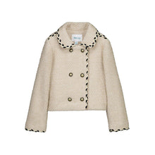 Load image into Gallery viewer, Tweed Jacket &amp; Pleated Skirt - Latte
