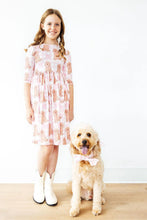 Load image into Gallery viewer, Goldendoodle 3/4 Sleeve Pocket Twirl Dress
