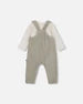 Load image into Gallery viewer, Cord Dog Onesie LS &amp; Overall Set-Jade

