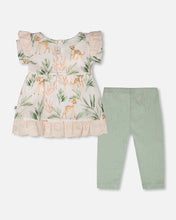 Load image into Gallery viewer, Leopard Jungle Print Tunic &amp; Legging Set
