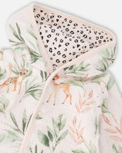 Load image into Gallery viewer, Leopard Jungle Print Reversible Hooded Jacket
