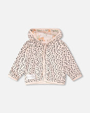 Load image into Gallery viewer, Leopard Jungle Print Reversible Hooded Jacket
