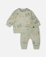 Load image into Gallery viewer, Safari Animals Print Top &amp; Pant Set
