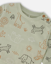 Load image into Gallery viewer, Safari Animals Print Top &amp; Pant Set
