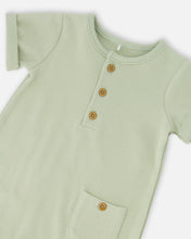 Load image into Gallery viewer, Zebra Jungle Desert Sage Romper

