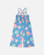Load image into Gallery viewer, Seashells Print Crinkle Jersey Jumpsuit
