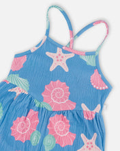 Load image into Gallery viewer, Seashells Print Crinkle Jersey Jumpsuit
