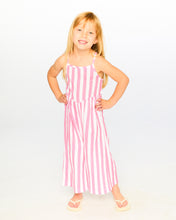 Load image into Gallery viewer, Pink Stripes Crinkle Jersey Jumpsuit
