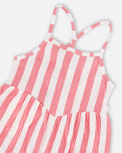 Load image into Gallery viewer, Pink Stripes Crinkle Jersey Jumpsuit
