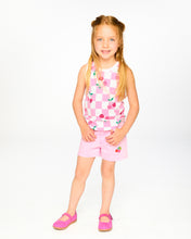 Load image into Gallery viewer, Cherry Prism Pink Embroidered Short
