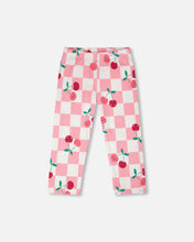 Load image into Gallery viewer, Cherry On the Check Jersey Capri
