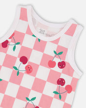Load image into Gallery viewer, Cherry On the Check Jersey Tank
