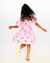 Load image into Gallery viewer, Cherry On the Check Jersey Dress
