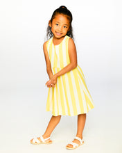 Load image into Gallery viewer, Yellow Stripes Linen Dress
