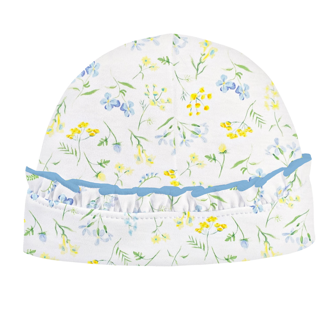 Delicate Wildflowers Ruffle Hat