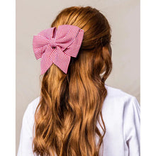 Load image into Gallery viewer, Red Mini Gingham Hair Bow
