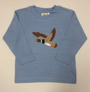 Flying Mallard LS Shirt - Lt Blue