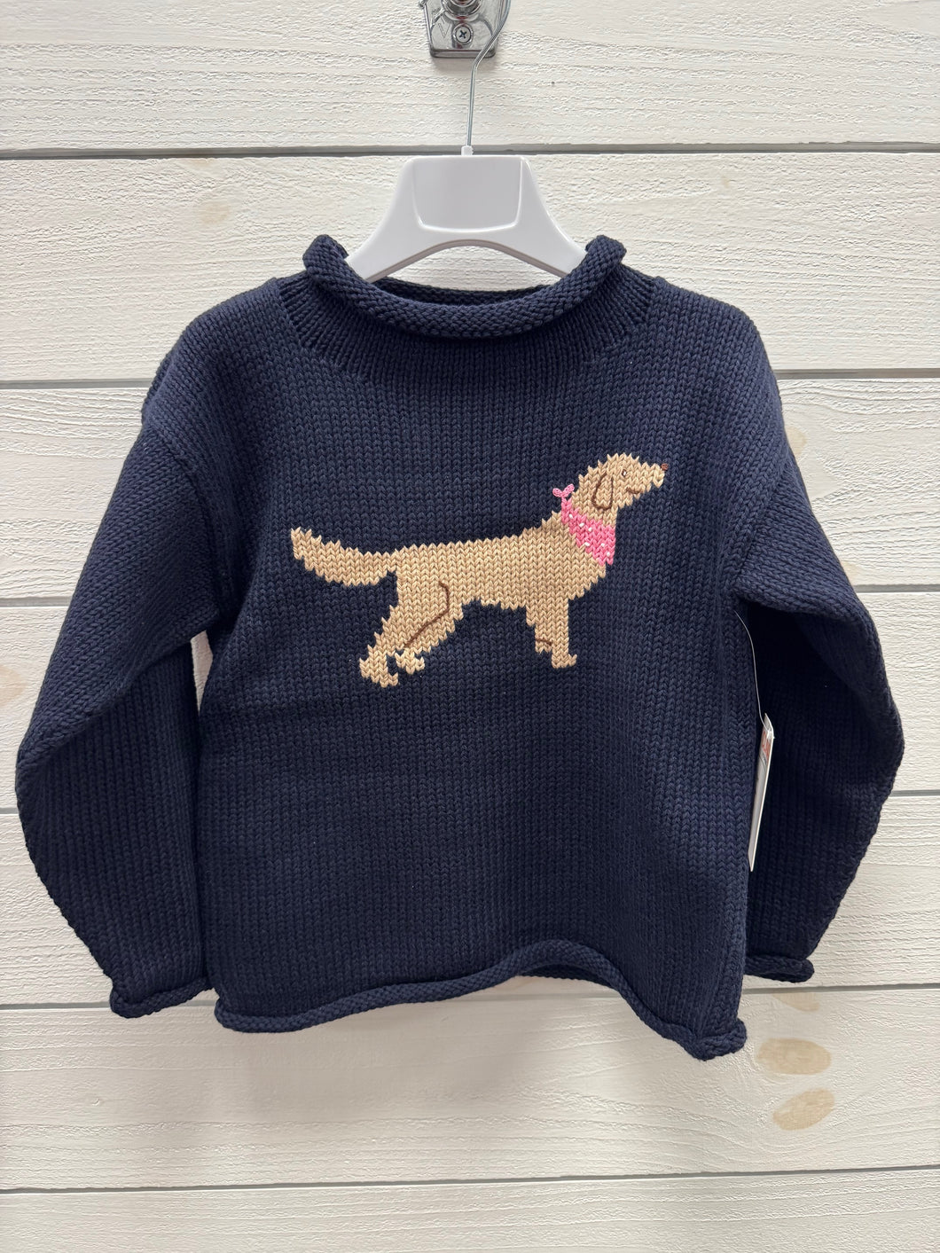 Golden Retriever Roll Neck Sweater- Twilight