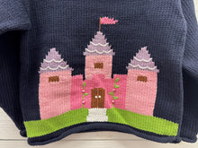 Load image into Gallery viewer, Castle &amp; Flowers Roll Neck Sweater- Twilight
