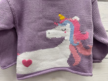 Load image into Gallery viewer, Unicorn Roll Neck Sweater- Lavender
