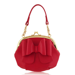 Hadley Red Purse w/ Leopard Lining
