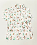 Mallard Duck Turtleneck Shirt - White