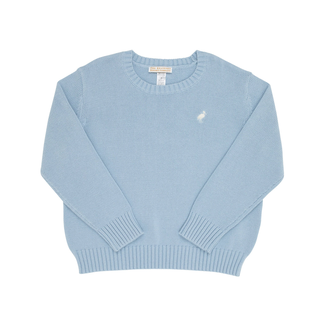 Isaac's Sweater- Barrington Blue/Palmetto Pearl