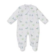Fairway Foursome Zip Footie-Multi Blue