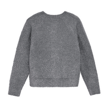 Load image into Gallery viewer, Knit Glitter Cardigan- Iron Gate

