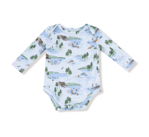 Lake Life Lap Shoulder Bodysuit- Lt Blue