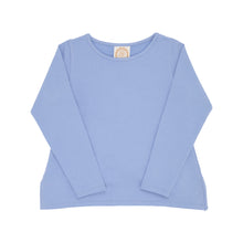 Load image into Gallery viewer, Long Sleeve Love You Back Top (French Terry)- Park City Periwinkle
