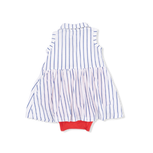 Load image into Gallery viewer, Baseball Stripe Polo Tennis Dress
