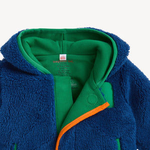 Hudson Bay Sherpa Boys Jacket w/ Stripe Rib
