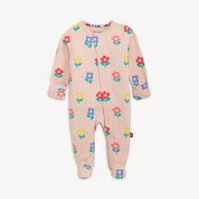 Load image into Gallery viewer, Pink Flower Magnetic Footie
