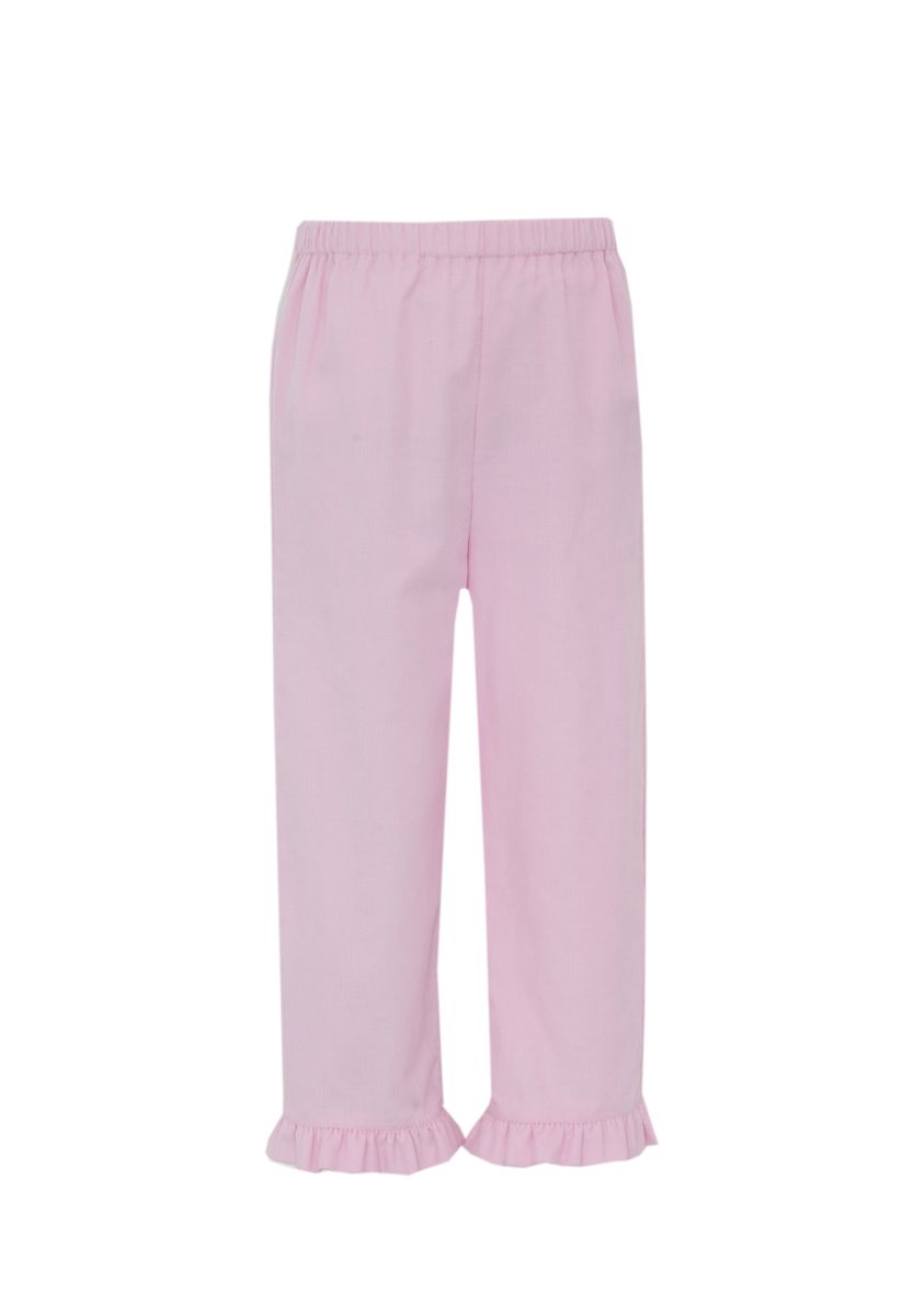 Nutcrackers Corduroy Pants w/ Ruffle Hem- Pink