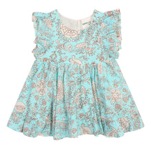 Load image into Gallery viewer, Isla Holbox Floral Frill Sleeve Dress
