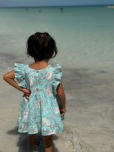 Load image into Gallery viewer, Isla Holbox Floral Frill Sleeve Dress
