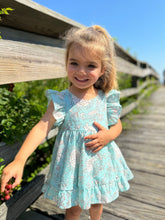 Load image into Gallery viewer, Isla Holbox Floral Frill Sleeve Dress
