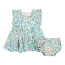 Load image into Gallery viewer, Isla Holbox Floral Frill Sleeve Dress
