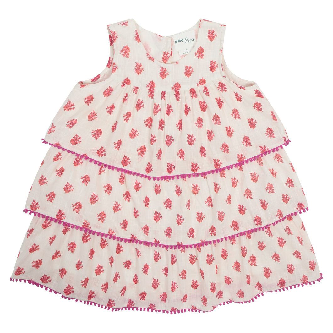 Chichen Itza Ruffled Dress w/ Tank Bodice
