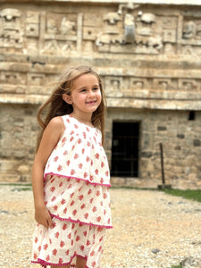 Chichen Itza Ruffled Dress w/ Tank Bodice